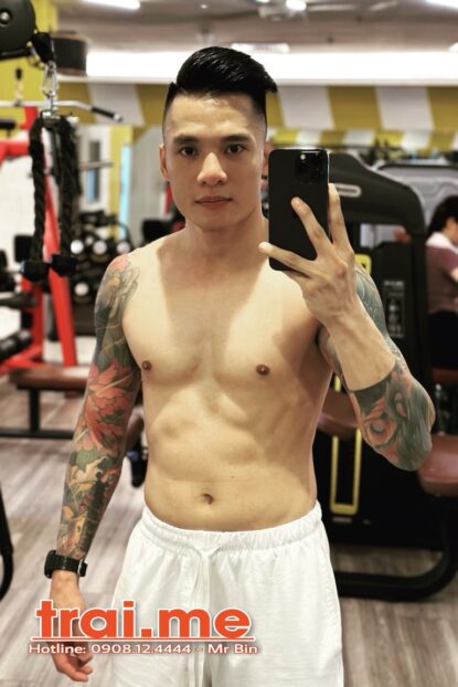 Body Mình Dây Gym Cân Đối Da Trắng Hấp Dẫn, Mặt Rất Men Đẹp Trai ( Đạt A533 )