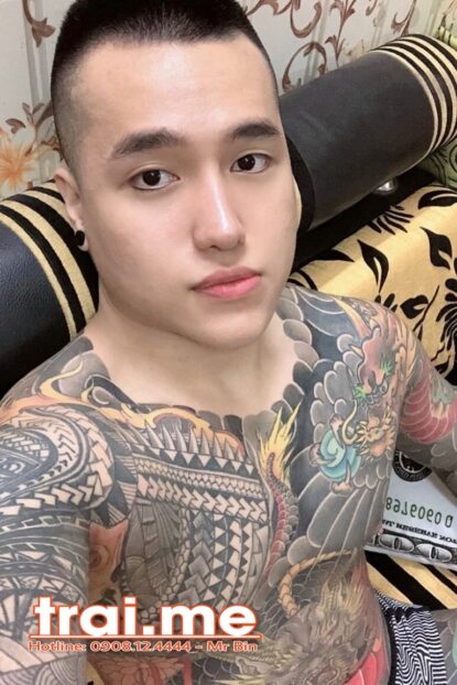 Trai Thẳng SN 2000 Body Gym Xăm Full Người Only Top Men ( Khang Xăm )
