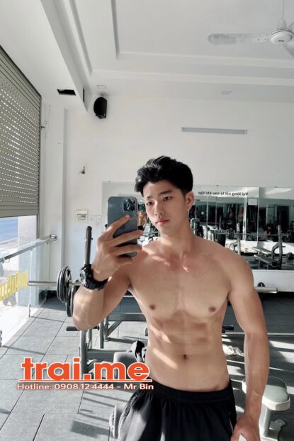 Hotboy Gym – Body Cực Đẹp, Mặt Đẹp Nam Tính Rất Dâm ( MODEL A413 )