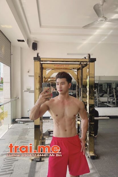 Hotboy Gym – Body Cực Đẹp, Mặt Đẹp Nam Tính Rất Dâm ( MODEL A413 )