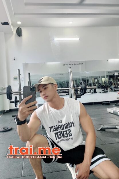 Hotboy Gym – Body Cực Đẹp, Mặt Đẹp Nam Tính Rất Dâm ( MODEL A413 )
