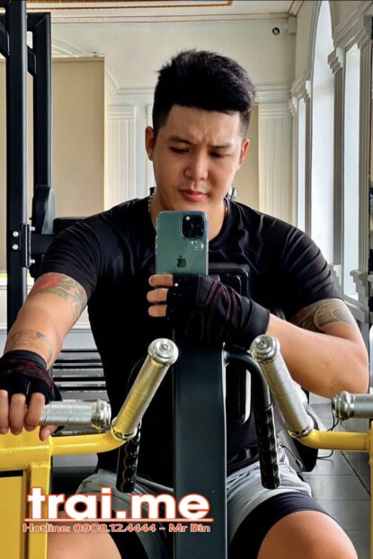 HLV Gym 1m85 80kg Xăm Trổ Men 100% Chuyên Top, Massage Cứng ( TIGER A477 )