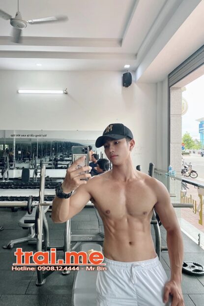 Hotboy Gym – Body Cực Đẹp, Mặt Đẹp Nam Tính Rất Dâm ( MODEL A413 )
